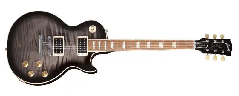 Kostenloser Rückversand Gibson Les Paul Classic Plus 60s Trans Ebony Burst