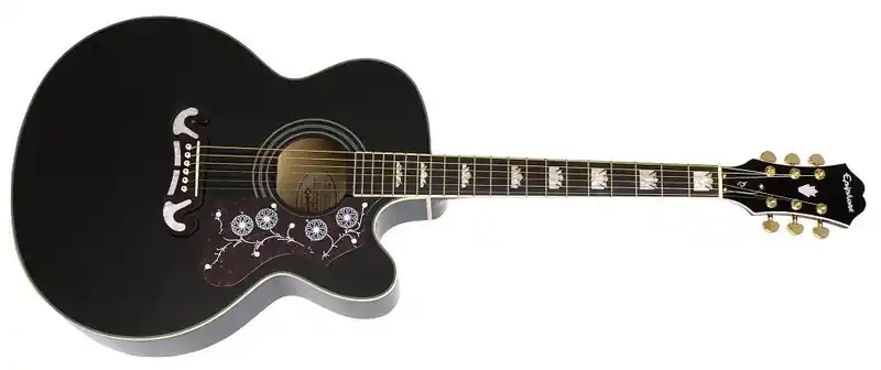 Epiphone EJ-200SCE Westerngitarre Black Neu Im Sortiment