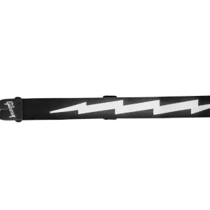 Jetzt Bestellen Gibson Lightning Bolt Style 2" Safety Strap Jet Black