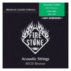 Neuheit Fire&Stone Westerngitarrensaiten Extra Light 010-047