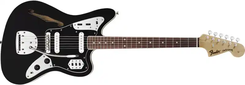 Fender Special Edition Jaguar Thinline RW BK Nur Für Kurze Zeit