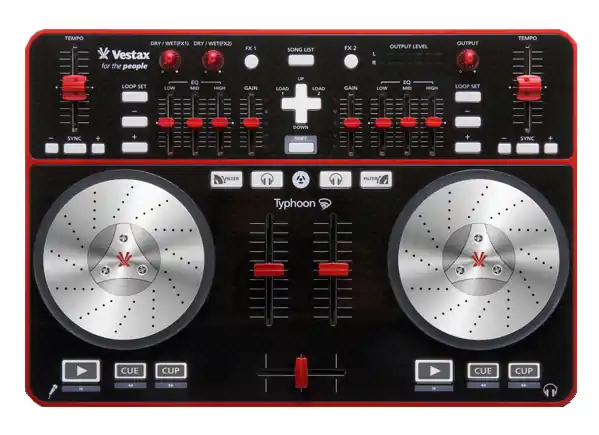 Kostenloser Versand Vestax Typhoon DJ Controller black