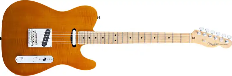 Fender Select Carved Maple Top Telecaster MN Amber Neue Ware