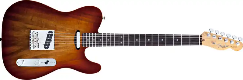 Echt Fender Select Carved Koa Top Telecaster RW SEB