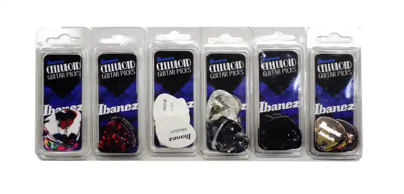Ibanez ABCE161H Celluloid Guitar Picks 12x heavy Neuheit