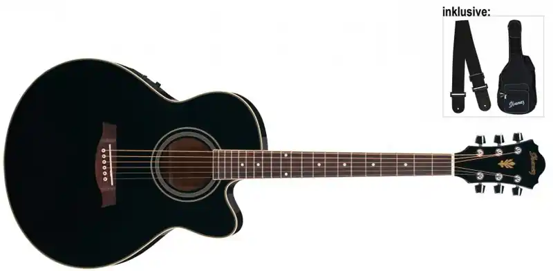 Garantierte Lieferung Ibanez AEL8E-BK Westerngitarre