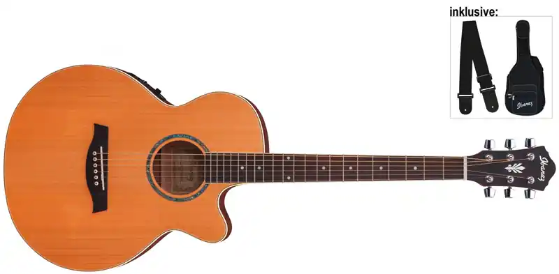 Ibanez AEG15E-LG Westerngitarre Mega-Angebot