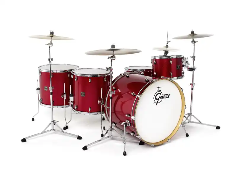Kracherpreis Gretsch Catalina Club CC F605 Drumset Red Sparkle