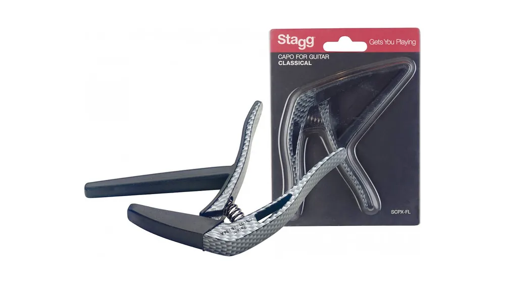 Nur Für Kurze Zeit Stagg SCPX-FL CARBON flacher Trigger Kapodaster