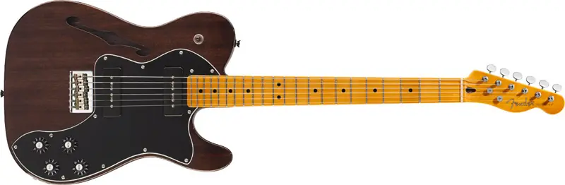 Fender Modern Player Telecaster® Thinline Deluxe MN BLK Gratis Versand