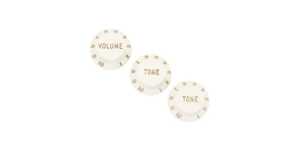 Bestseller Fender Volumen Tone Knob Set white