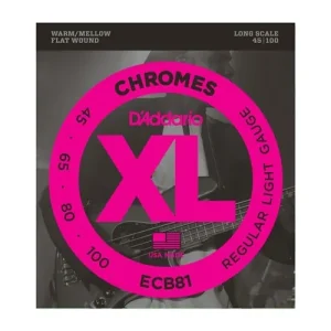 D'Addario ECB81 Chromes Light E-Bass 045-100 Bestseller