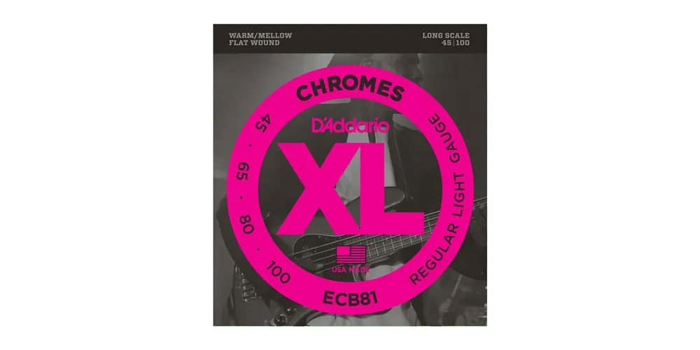 D'Addario ECB81 Chromes Light E-Bass 045-100 Bestseller