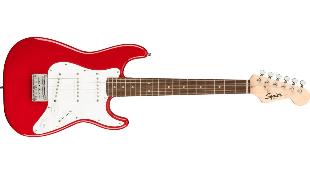 Highlight Squier Mini Strat Dakota Red Kindergitarre