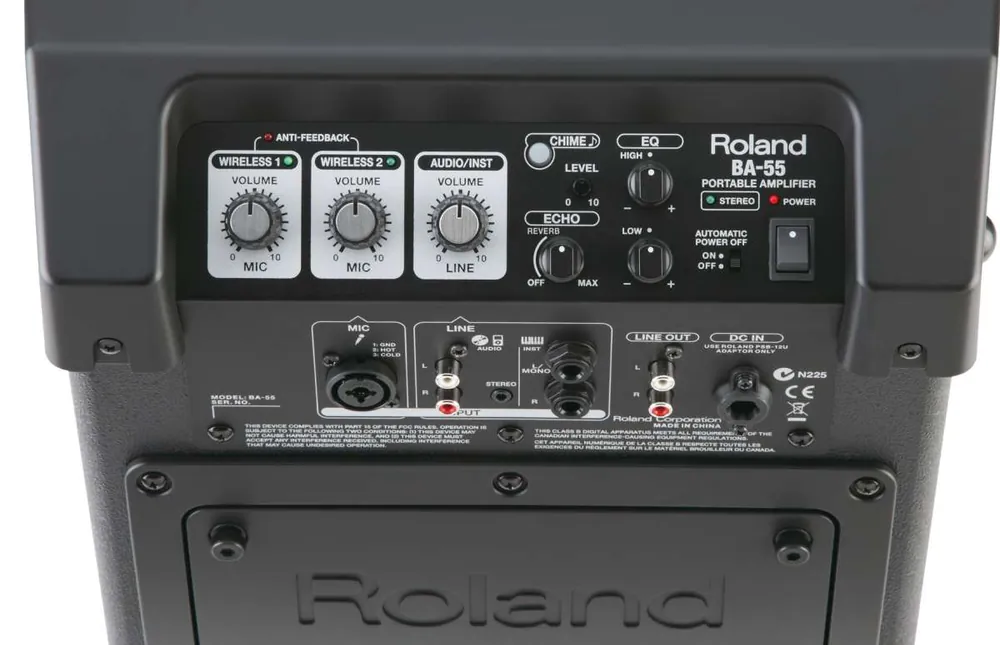 Roland BA-55 WH Stereo Batterie-P.A. mit Funkmikro Sonderangebot