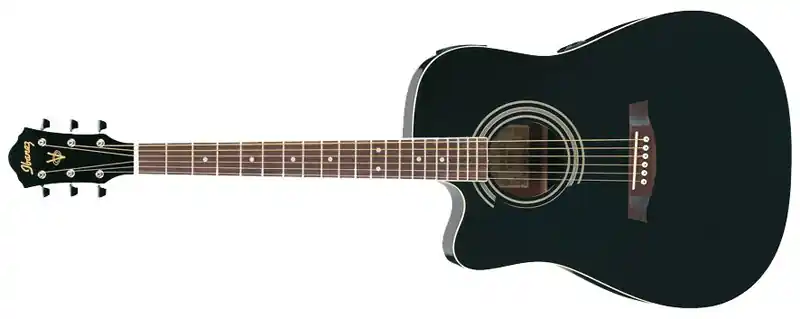 Neu Ibanez V-72 LECE BK Westerngitarre