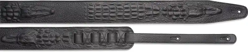 Stagg SLPL-45 BLK geflochtener Leder Gurt Geprüft