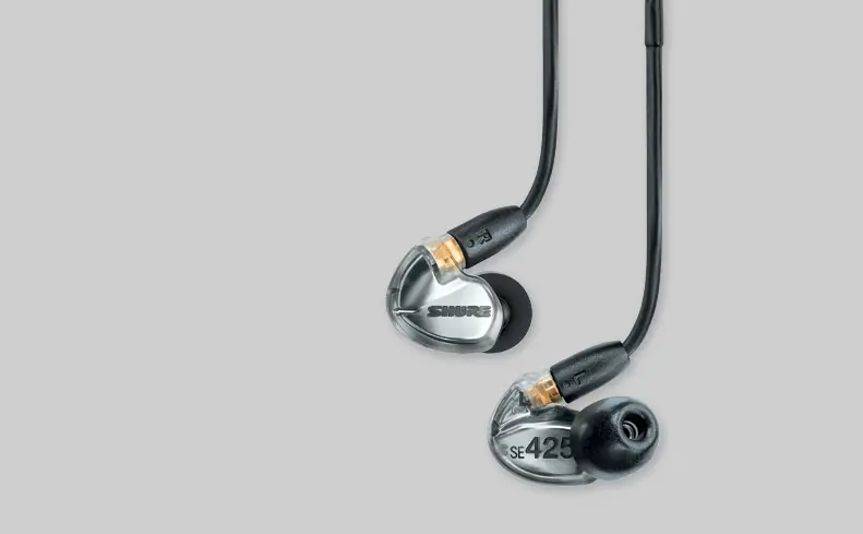 Direktkauf Shure SE425-V Sound Isolating Ohrhörer silber metallic