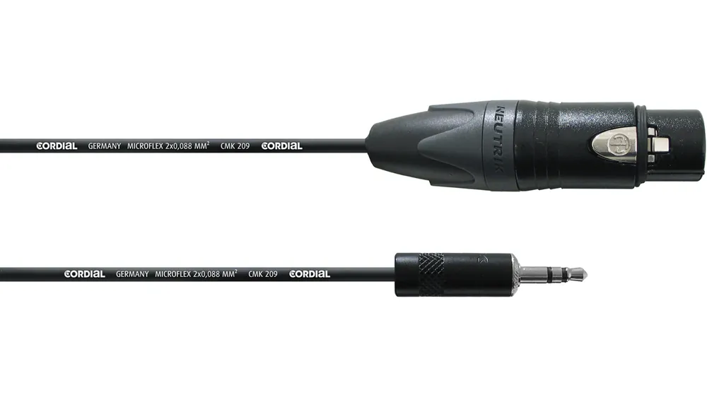 Cordial CPM 3 FW-UNB Mini Klinke XLR Kabel 3 m Garantierte Lieferung