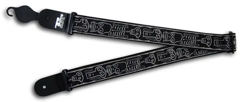 Rabatt PlanetWaves 50JS01 Joe Satriani Gewebegurt Skull n Bones