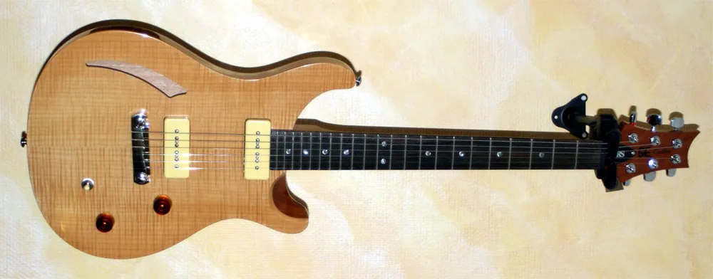 PRS SE Custom Semi Hollow Natural mit P90 Heißes Angebot
