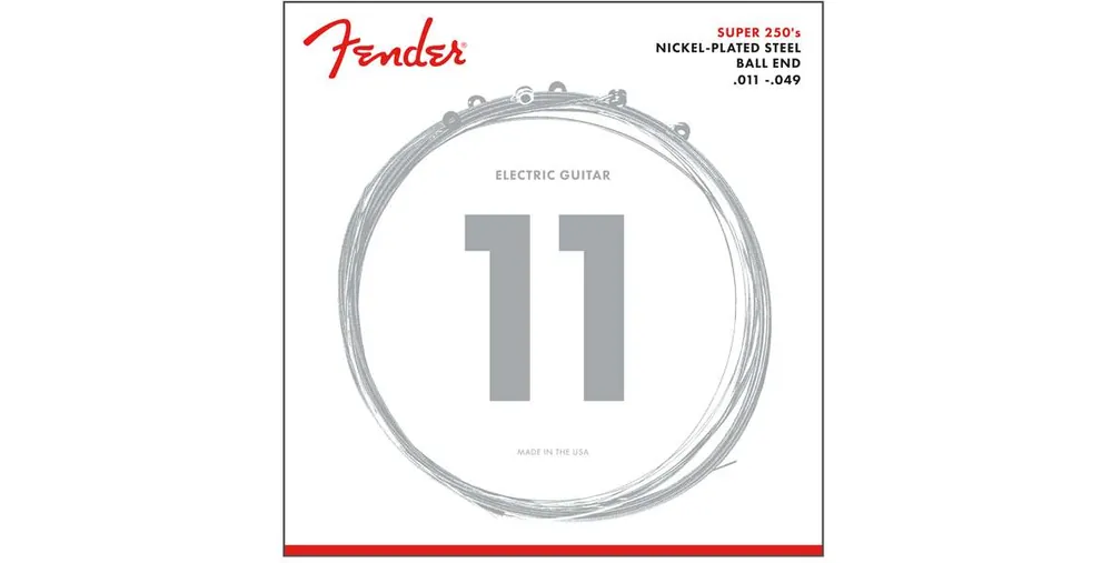 Fender Super 250M NPS Ball End E-Gitarren Saiten 11-49 Heißes Angebot