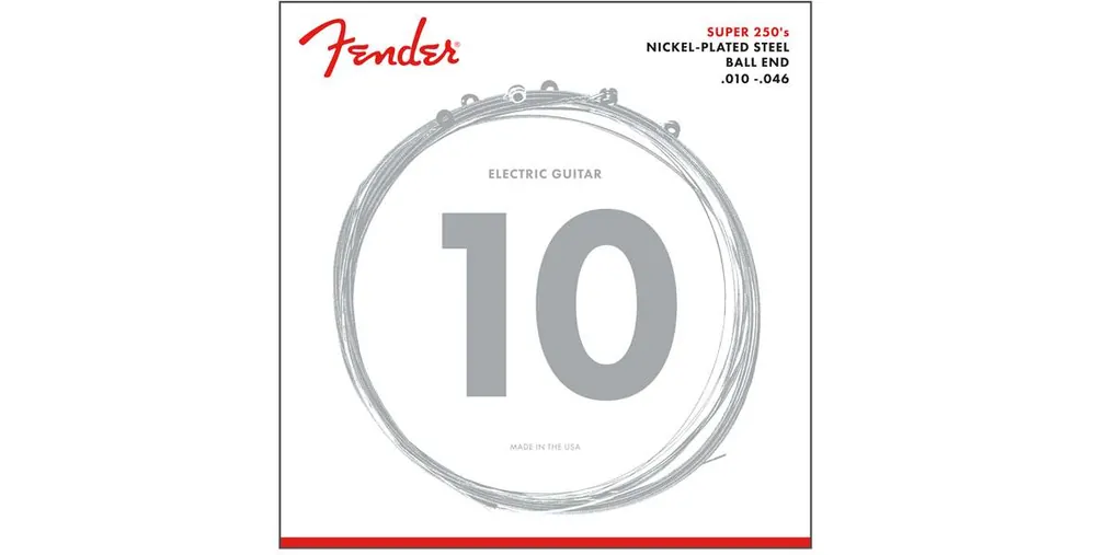 Fender Super 250R NPS Ball End E-Gitarren Saiten 10-46 Sichere Zahlung