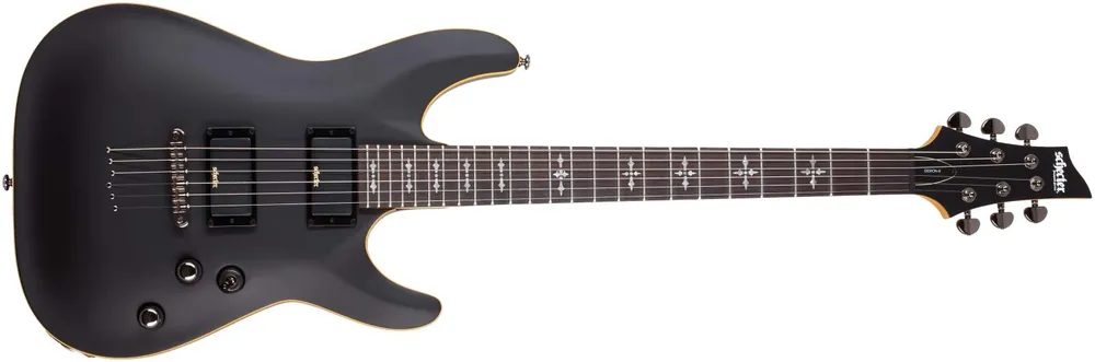Highlight Schecter Demon 6 Aged Black Satin