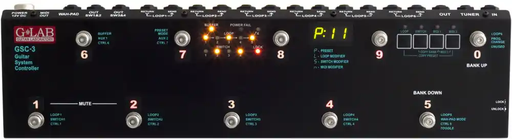 Markenprodukt G Lab GSC-3 Guitar System Controller 3
