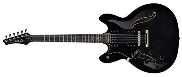Preisreduziert Hagstrom Viking II Lefthand in Cosmic Blackburst E-Gitarre