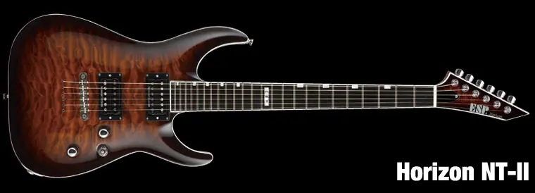 ESP Horizon NT II QM Dark Brown Sunburst E-Gitarre Finale Aktion