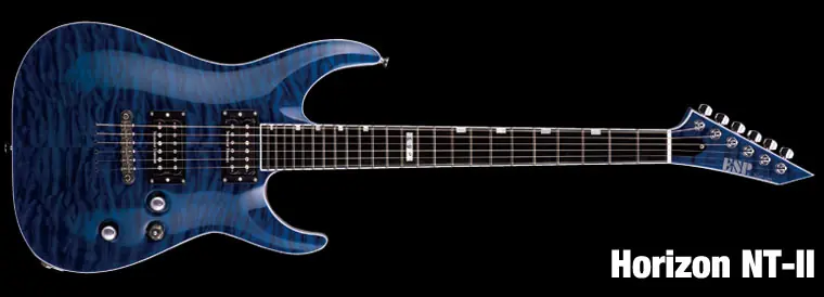 ESP Horizon NT II QM Black Aqua E-Gitarre Knallerangebot