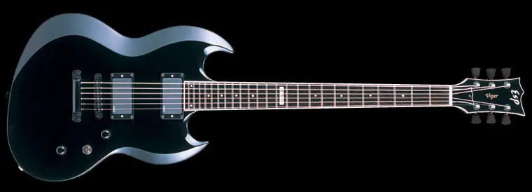 ESP Viper Black E-Gitarre Gratis Versand