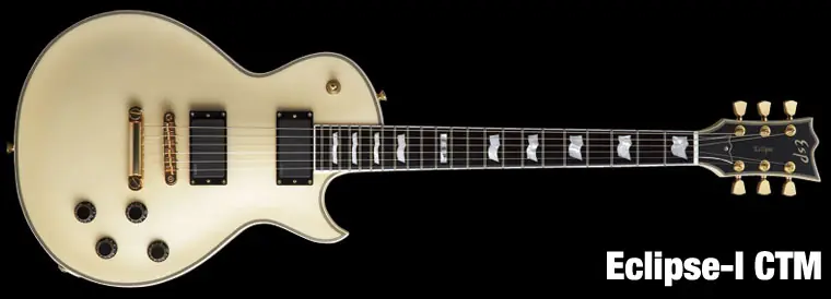 ESP Eclipse I CTM Vintage White E-Gitarre Geprüft