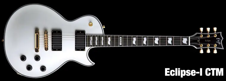 Neuheit ESP Eclipse I CTM Snow White E-Gitarre