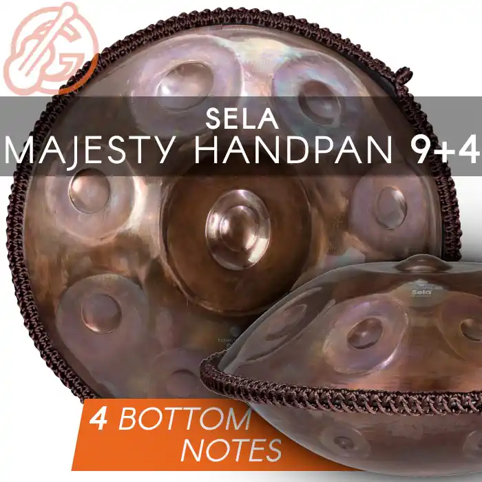 SELA Majesty 13 (9+4) Handpan | Stainless Steel, mit Bottom Notes Aktuell