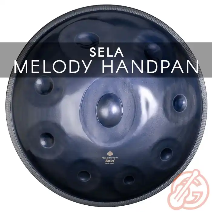 SELA Melody Handpan 9 (8+1) | Nitrierter Stahl, Dark Petrol | div. Stimmungen Preisreduziert