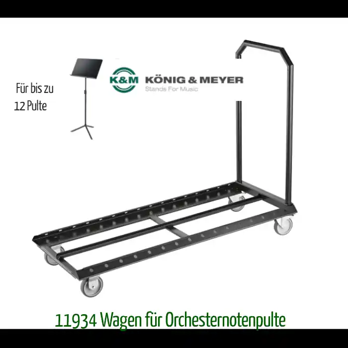 K&M 11934 Wagen für Orchesternotenpulte Mega-Angebot