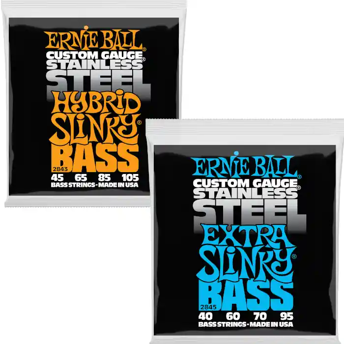 Saitensatz E-Bass, Slinky Stainless, Hybrid Preisknaller