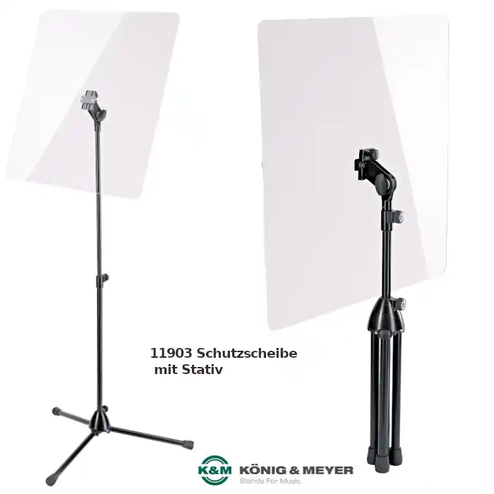 Angebot K&M 11903 Schutzscheibe mit Stativ