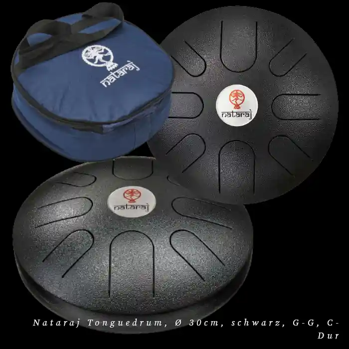 Neu Im Sortiment Nataraj Tonguedrum, Ø 30cm, schwarz, G-G, C-Dur