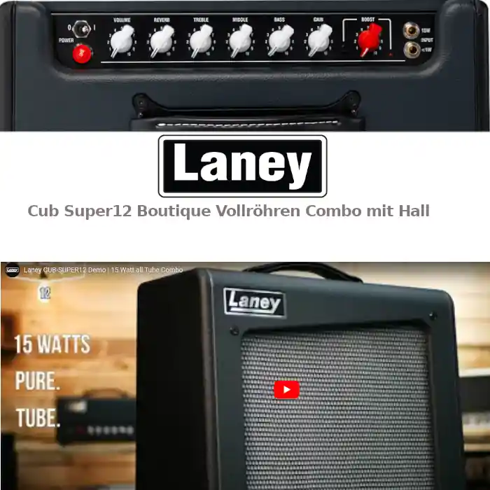 Sonderaktion Laney Cub Super12 Boutique Vollröhren Combo | Hall