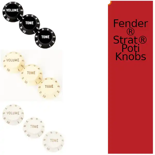 Direktkauf Fender® Strat® Pot Knobs