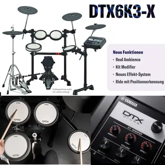 Wochenendangebot YAMAHA E-Drum Set DTX6K3-X