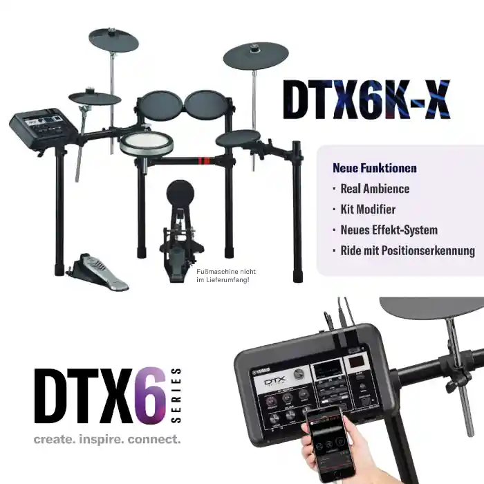 Neu Yamaha DTX6K-X E-Drum Set