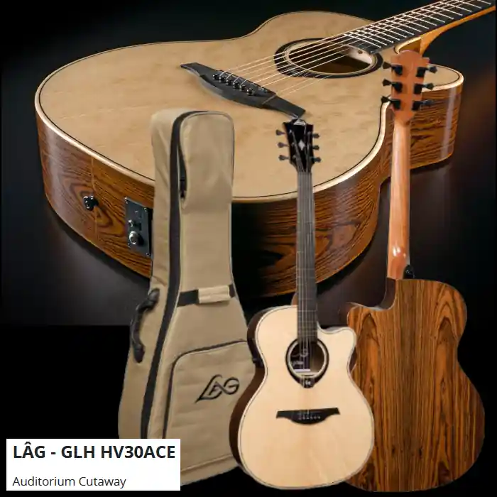Zertifiziert LAG Westerngitarre, Tramontane Hyvibe 30, mit Looper, Preamp, Effekten