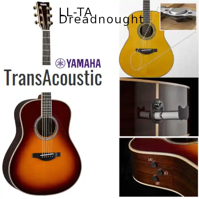 Neu Yamaha Transacoustic Gitarre LLTA | brown sunburst