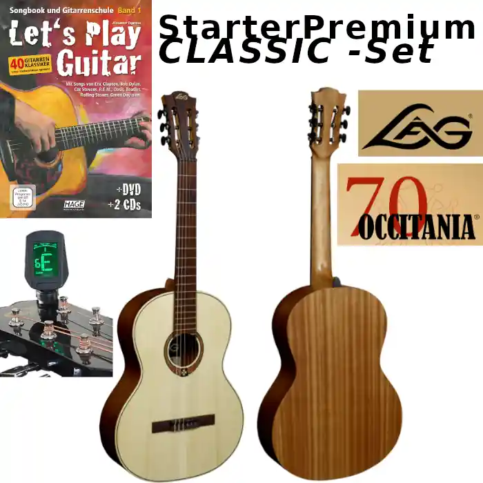 Gitarren Starter Premium Set Classic| Gr.:3/4| 4/4|Lefthand Finale Aktion