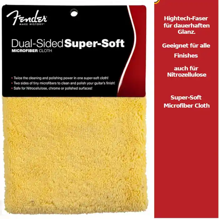 Fender® Super Soft Dual Side Micro Cloth Gratis Versand