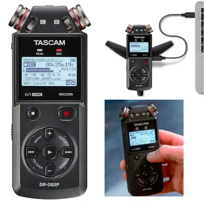 Tascam DR-05XP Tragbarer Stereo-Audiorecorder u.USB-Interface Neuheit